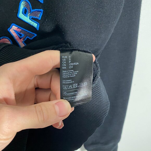 KENZO x H&M Round Neck Jungle Kenzo Sweatshirt Black mens size small - Picture 5 of 6